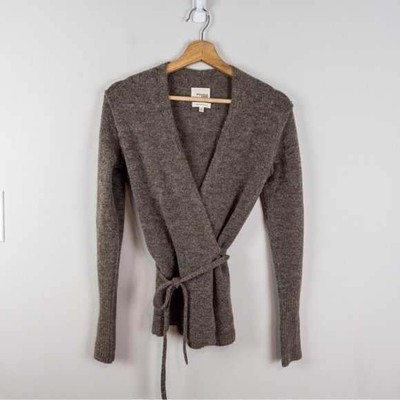 Wilfred Free Womens Taupe Gigi Wrap Sweater - Size XS - Picture 3 of 11